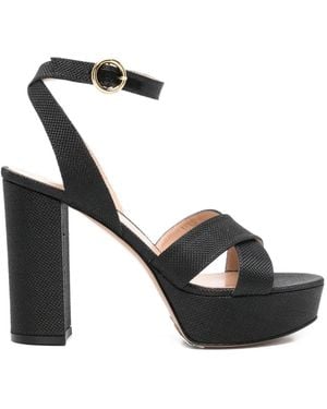 Gianvito Rossi Crisscross-Strap Sandals - Black
