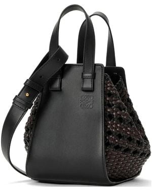 Loewe Hammock Woven Tote Bag - Black