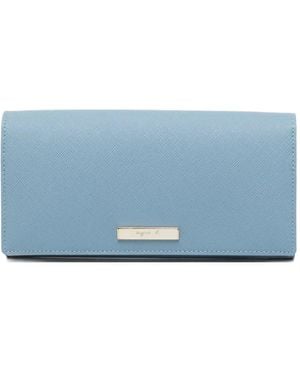 agnès b. Logo-Plated Wallet - Blue