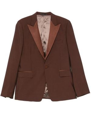 Paul Smith Satin-Lapel Blazer - Brown