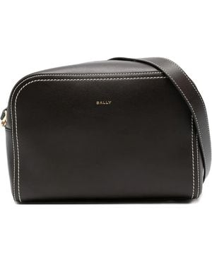Bally レザー ショルダーバッグ - ブラック