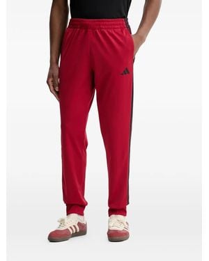 adidas Three-Stripe Tracksuit - Red