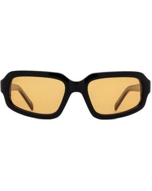 AKILA Geometric-Frame Sunglasses - Natural