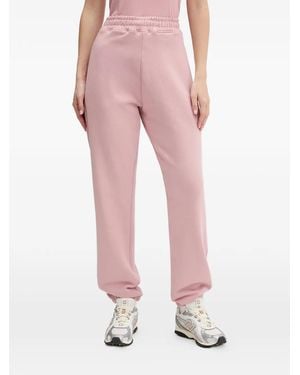 HUGO Naleisy Embroidered Track Pants - Pink