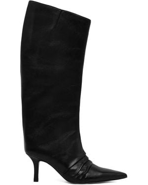 Patrizia Pepe 70Mm Pointed-Toe Boots - Black