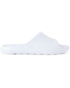 Nike Pantoletten Mit Logo-Prägung - Weiß