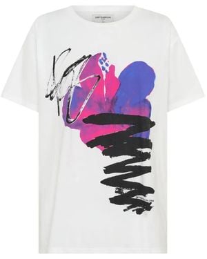 One Teaspoon T-Shirt Art Club À Imprimé Graphique - White