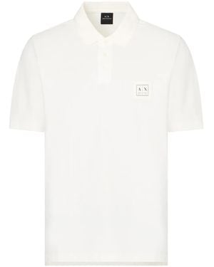 ARMANI EXCHANGE Cotton Polo Shirt - White