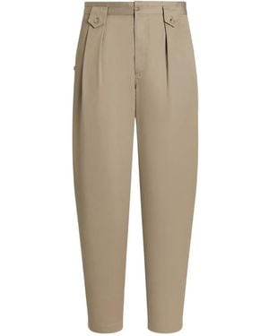 Dolce & Gabbana Pleat-Detail Pants - Natural