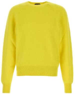 Tom Ford Crew-neck cashmere sweater - Gelb