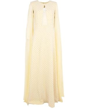 Roland Mouret Key-Hole-Detail Maxi Dress - Natural