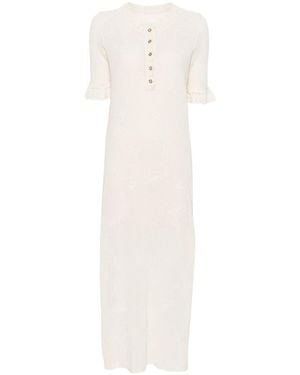 Zadig & Voltaire Salmy Wings Pointelle-Knit Dress - White
