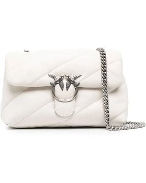 Pinko Classic Love Bag Puff Maxi Quilt - White
