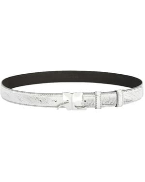 Courreges Leather belt - Blanco