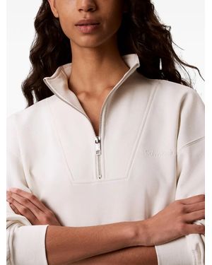 Calvin Klein Sudadera Con Logo Bordado - Marrón