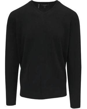 Kinross Cashmere V-Neck Sweater - Black