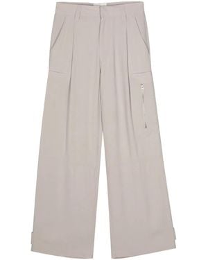 Ami Paris Straight-Leg Cargo Trousers - White