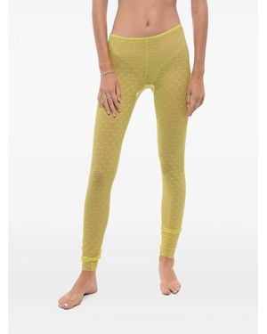 DSquared² Monogram Lace Tights - Yellow