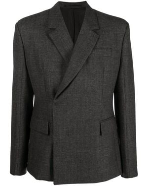 Prada Double-Breasted Tailored Blazer - Black