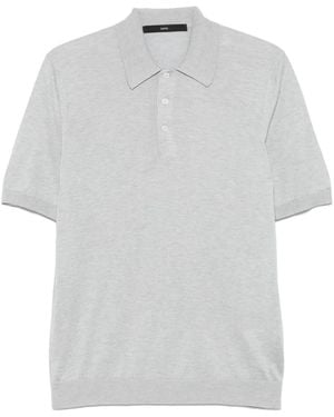 SAPIO Silk Polo Shirt - White