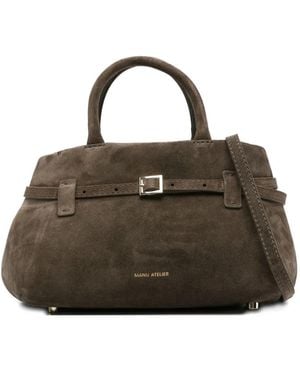 MANU Atelier Le Cambon Tote Bag Aus Wildleder - Grün