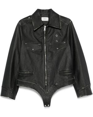 Coperni Leather body jacket - Negro