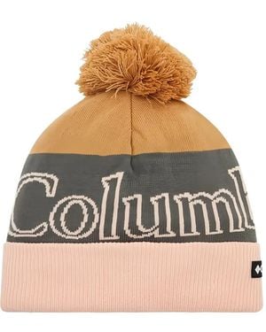 Columbia Pom-pom Logo-detail Beanie - グレー