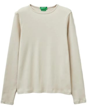 Benetton Long-Sleeve T-Shirt - White