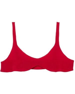 Prada Crepe De Chine Top - Red