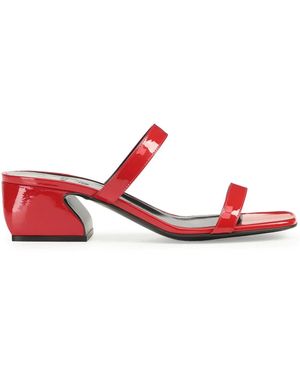 Sergio Rossi Si Rossi 45Mm Leather Sandals - Red