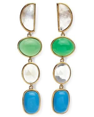 Lizzie Fortunato Pendientes Cala - Azul