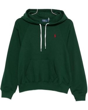 Polo Ralph Lauren Embroidered-Logo Hoodie - Green