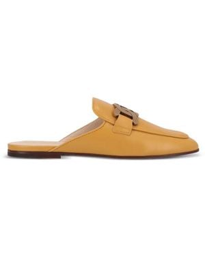 Tod's Kate Leather Mules - Metallic