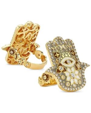 Buddha Mama Anello Hamsa - Metallizzato