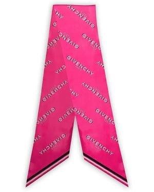 Givenchy Pañuelo Shadow Grande Con Logo Estampado - Rosa