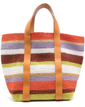 La DoubleJ Borsa Tote Intrecciata - Arancione