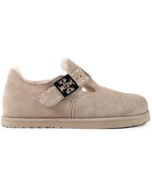 Tory Burch Mellow Mary Janes - Natural