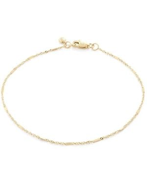 Monica Vinader 14Kt Shimmer Chain Bracelet - White