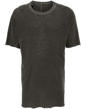 Boris Bidjan Saberi T-Shirt Met Ronde Hals - Zwart