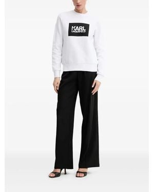 Karl Lagerfeld Logo-Print Sweatshirt - White
