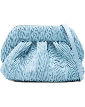 THEMOIRÈ Medium Bios Ruched Shoulder Bag - Blue