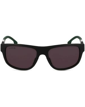 Lacoste Geometric-Print Sunglasses - Brown