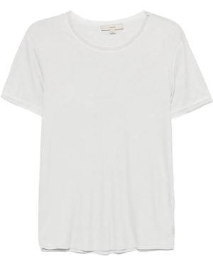 Remain Mesh-Trim T-Shirt - White