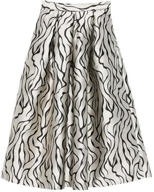 Lunatica Milano Pleated Maxi Skirt - White