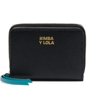 Bimba Y Lola Zip-Around Leather Wallet - Black