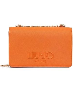 Liu Jo Bolso Satchel Con Cadena - Naranja