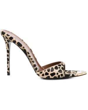 Giuseppe Zanotti Sandali Leopardati Con Cristalli - Metallizzato