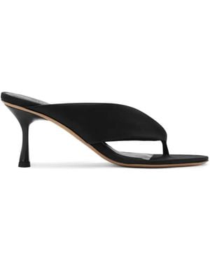 STUDIO AMELIA Paloma Heeled Mules - Black