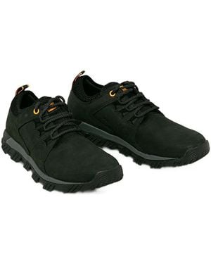 Caterpillar Electroplate Leather Lace-up Sneakers - Black