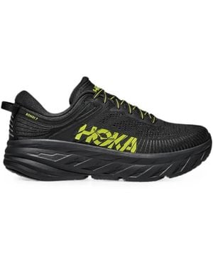 Hoka One One Bondi Mesh Sneakers - Black